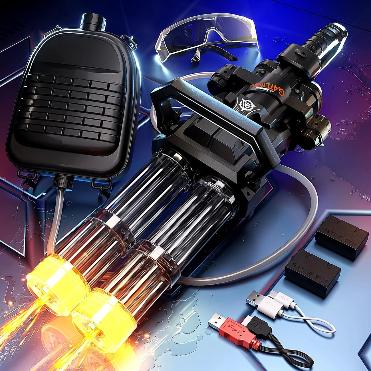 Gatling Rotating Water Gun TOY FOR SUMMER